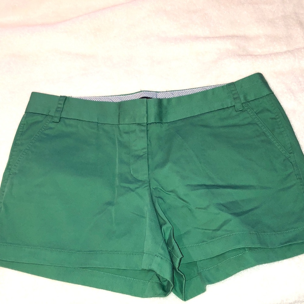 WORN ONCE J. Crew Chino Green Shorts